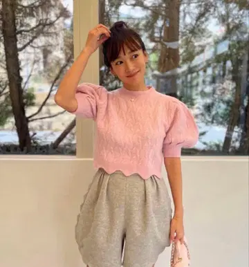 rosymonster 울 스캘럽 숏팬츠