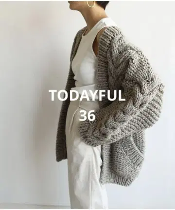 TODAYFUL Cable Handkint Cardigan