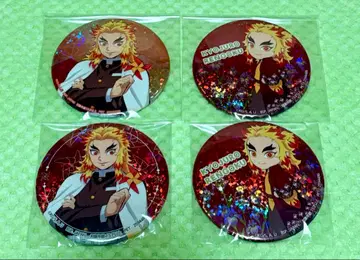 귀멸의 칼날 렌고쿠 쿄쥬로 캔뱃지 4개 세트