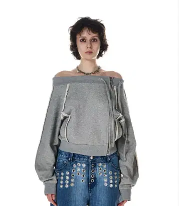 BEEDEN OFF SHOULDER SIDE ZIP TOPS