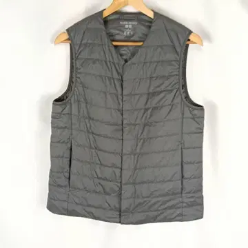 UNIQLO WARM PADDED 다운 베스트 M 그레이 B3743
