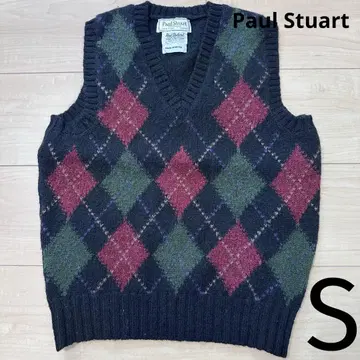 [ S ] Paul Stuart 폴 스튜어트 아가일 무늬 니트 베스트