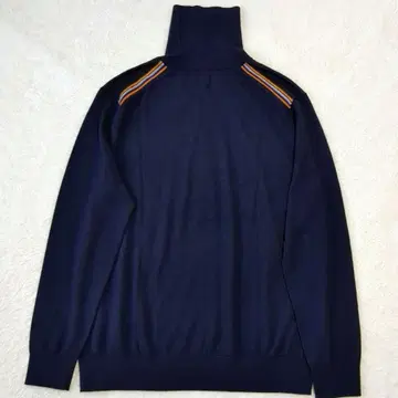 새상품급 Paul Smith 멀티 스트라이프 울 터틀 니트 네이비 M