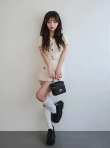 Darich 다리치 컬러 트위드 니트 셋업