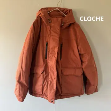 크로셰 CLOCHE 다운 자켓 후드 부착 리버서블 브라운