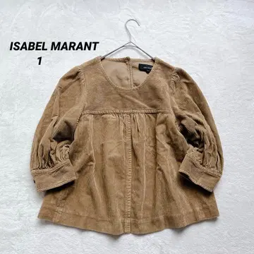 ISABEL MARANT 코듀로이 티셔츠 [ 1 ] 7부 소매 호두 버튼