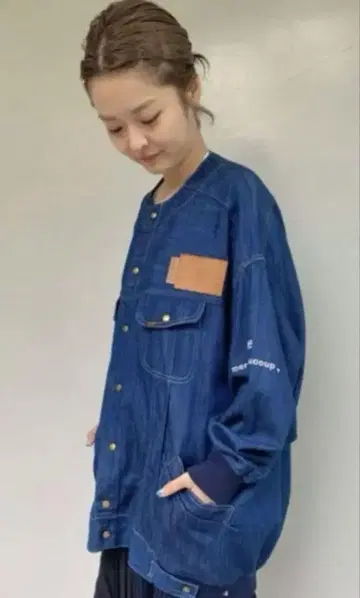 메르시보쿠 Lee 콜라보 데님 블루종