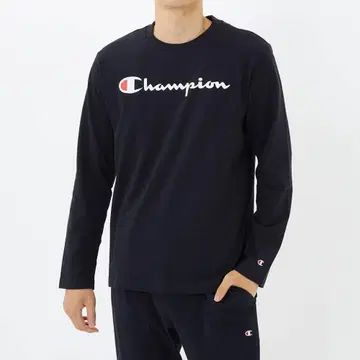 [ Champion ] 캐주얼 면 100% 룸웨어 L 블랙