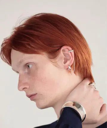OX JEWELRY 하이엔드 이어 커프 '체인'