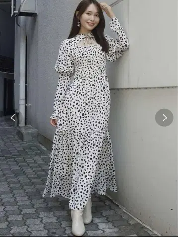 머큐리 듀오 도트 원피스 S 사이즈