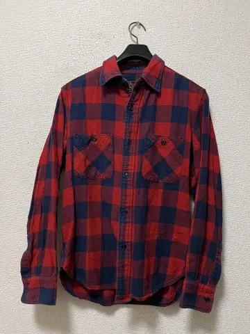 O.C.Crew 버팔로 체크 라이트 플란넬 셔츠 /S 루드 밴드 포함