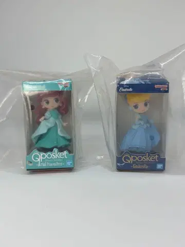 Disney Q posket 미니어처 컬렉션 아리엘 & 신데렐라
