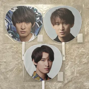 Snow Man 무카이 코지 부채 3개 세트
