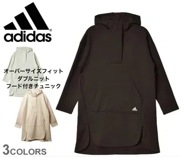 adidas PRSVE 오버 사이즈 핏 더블 니트 후드 부착 튜닉