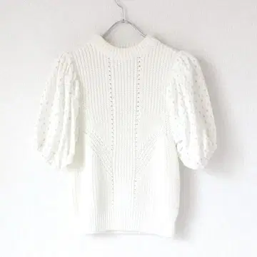 완판템 세븐틴 컷 자카드 슬리브 스프링 이소재 니트 꽃무늬