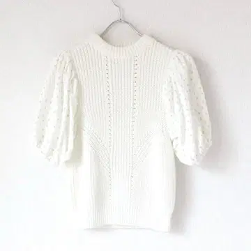 완판템 세븐틴 컷 자카드 슬리브 스프링 이소재 니트 꽃무늬