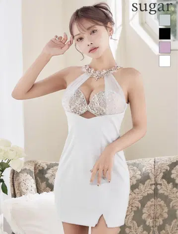 sugar 비즈 장식 타이트 드레스
