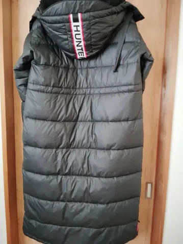 HUNTER 블랙 롱 코트