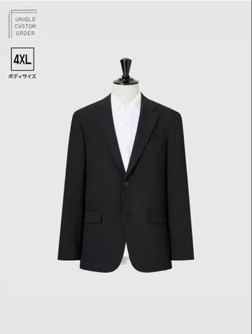 UNIQLO 커스텀 오더 비즈니스 정장 4XL 블랙