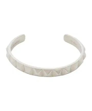 스터드 디자인 실버 오픈 뱅글