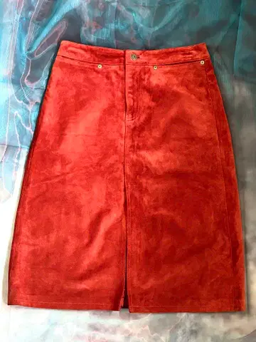 90s GAP 스웨이드 레더 스커트