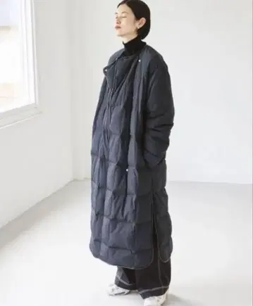 투데이풀 퀼팅 다운 코트 블랙 38