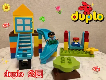 duplo 공원 세트 그네 미끄럼틀 피그 책상