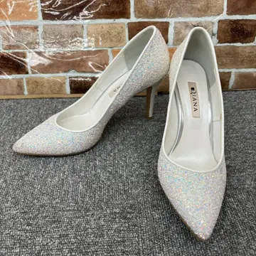 177. 다이애나 화이트 글리터 펌프스 파티 24cm