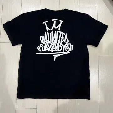04 LIMITED SAZABYS 그래피티 T셔츠 M 사이즈 블랙