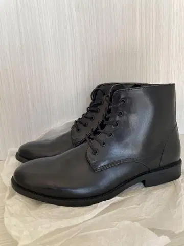 GU 남성용 레이스업 부츠 블랙 26.0cm