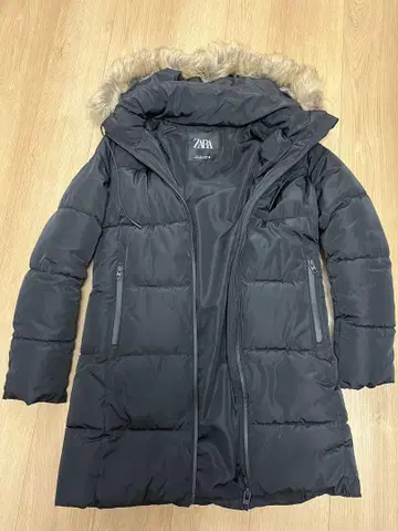 ZARA 블랙 롱 다운 자켓