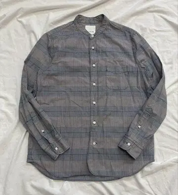 STILL BY HAND 스틸 바이 핸드 체크 셔츠 긴팔 밴드 카라