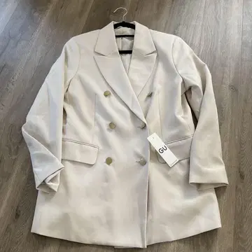 GU 더블 브레스트 자켓 L 내추럴