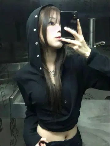 후드티 한국 y2k opium grunge 그런지 펑크 블랙