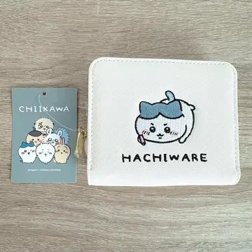 [ 하자 있음 ] 하치와레 접이식 지갑 화이트