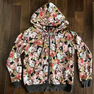[중고] JOYRICH 조이리치 꽃무늬 후드 맨투맨