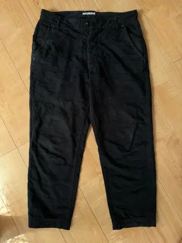 남성용 블랙 카모플라쥬 팬츠