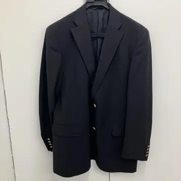 뉴요커 블레이저 골드 버튼 블랙 백 오픈 싱글 2버튼 L