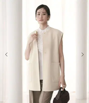 미사용 새상품 UNITED ARROWS 바이컬러 리버 베스트