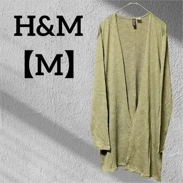 H&M [ M ] 카키 그린 올리브 긴팔 가디건 여성용