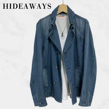 HIDEAWAYS 데님 자켓 라이트 아우터 셔츠 자켓