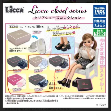 [ 6켤레 세트 ] Licca closet 클리어 슈즈 컬렉션