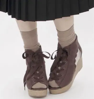 axes femme 레이스업 부츠샌들