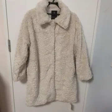 w closet 아이보리 보아 코트 택 포함 새상품