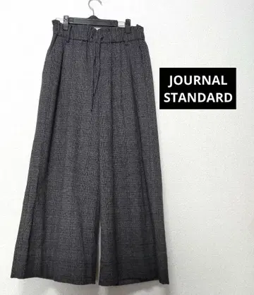 체크 무늬 와이드 팬츠 JOURNAL STANDARD