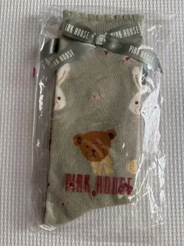 핑크하우스 애니멀 삭스 하카 아오키 미사코 콜라보 새상품