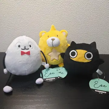 Eve 봉제 인형 쿠마타로 타마고짱 쿠로코짱 세트