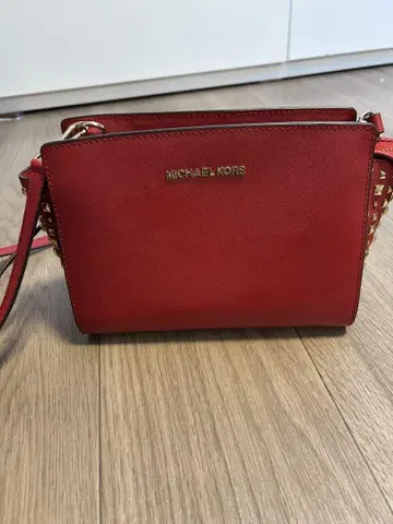 MICHAEL KORS 레드 숄더백