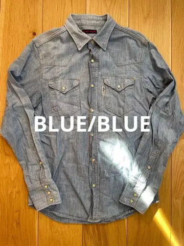 BLUE/BLUE 데님 셔츠 사이즈 2