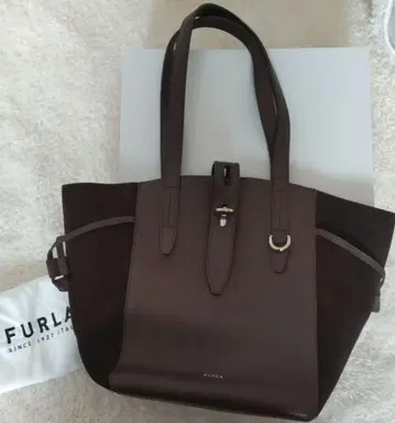 FURLA 훌라 NET 넷 토트백 다크 브라운 가을 컬러 출퇴근